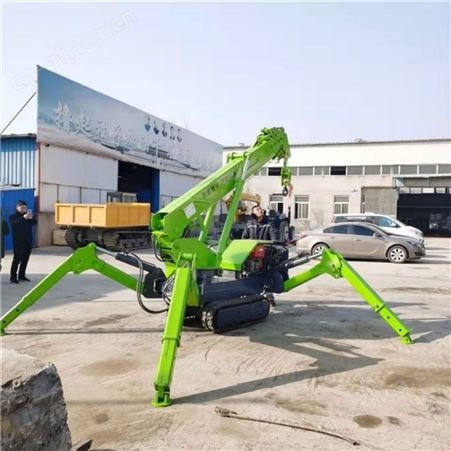 遥控升降 油电两用大型起重异形吊 伸缩臂式双动力蜘蛛吊
