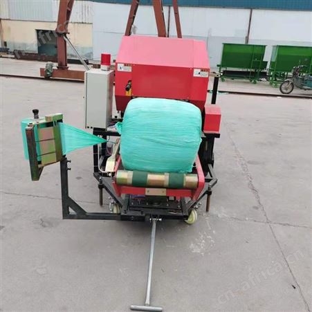 全自动密度大  小型玉米秸秆自走式青储机 便携移动打捆包膜机