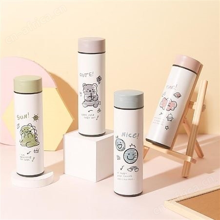 干十毛 涂鸦小物商务保温杯 M-6298W 美誉退役礼品 礼品代发代理 MY-YWLT-L5-04