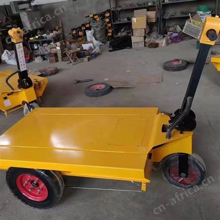 手推式电动灰斗车 建筑工地电动平板车 小型电动手推车