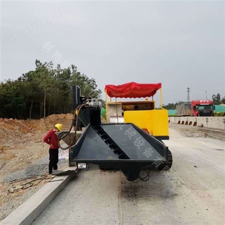 一次成型拦水带滑模机 一次成型路边石成型机加工定制