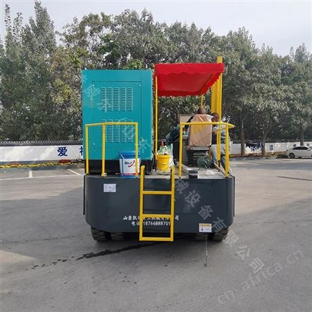 轮式 现浇路缘石滑模机施工 科特威尔混凝土路肩石滑模机