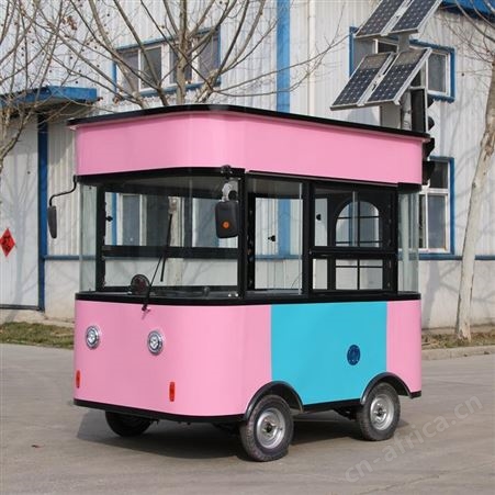 街头移动小吃车 快餐早点油炸小吃车 多功能美食烧烤餐车