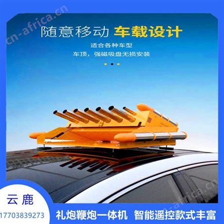 车顶电子礼炮 家用车载小型电子礼炮   12管家用电子礼炮厂家