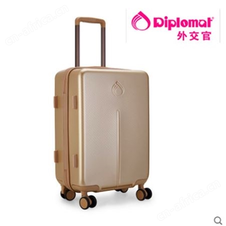 外交官商务时尚拉杆箱20英寸中性旅行箱员工福利纯色万向轮行李箱