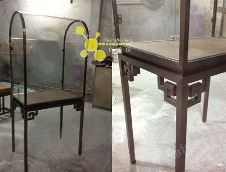 厂家定做不锈钢珠宝展示柜 广州金利来展示柜