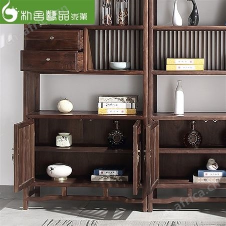 多功能实木架定制 茶叶架子柜工厂 红酒古玩实木柜厂家