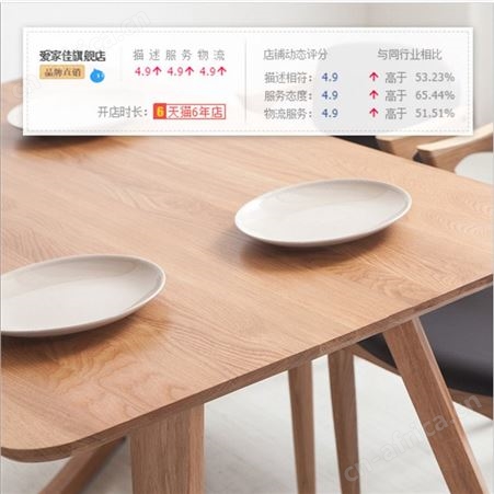 云南北欧餐桌简约现代 橡木小户型日式风格家具精选 实木餐桌椅组合厂家定制