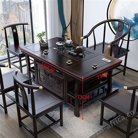 实木泡茶台 朴舍艺品 泡茶桌 简约