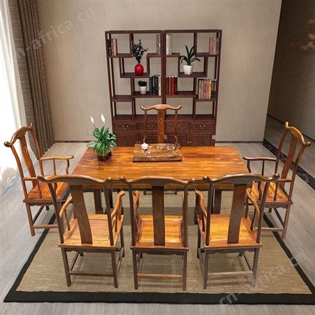 实木大板 朴舍艺品 巴花大板 设计精巧