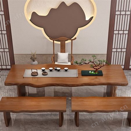 实木泡茶台 朴舍艺品 新中式泡茶桌 古色古香