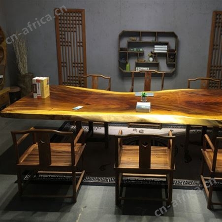 实木泡茶台 朴舍艺品 巴花大板 端庄优雅