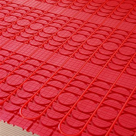 批发地暖模块 红色干式免回填地暖模块 保温挤塑板模块 水暖炕板
