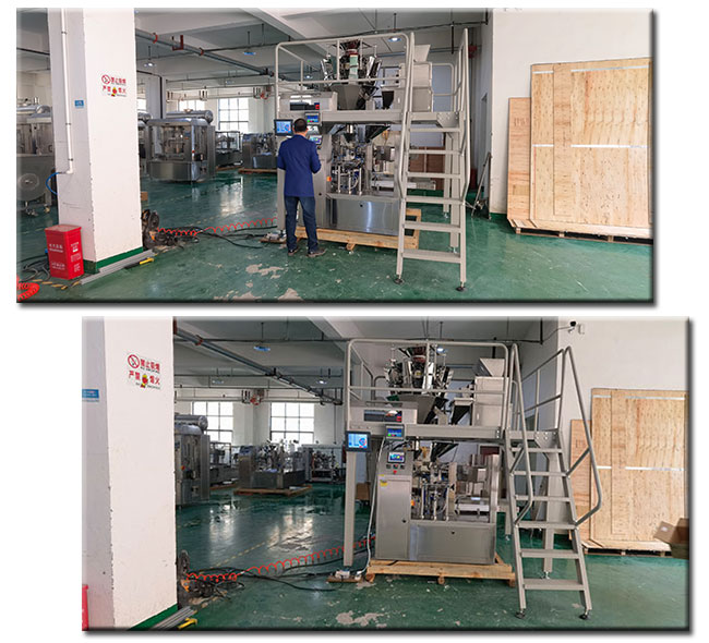 给袋式鸡精包装机实拍