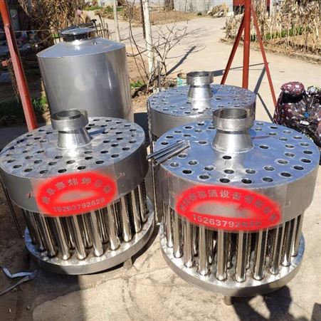 鑫炜烨大型304不锈钢开式冷凝器 36管双层套管封闭式冷却器 高出酒率酿酒设备