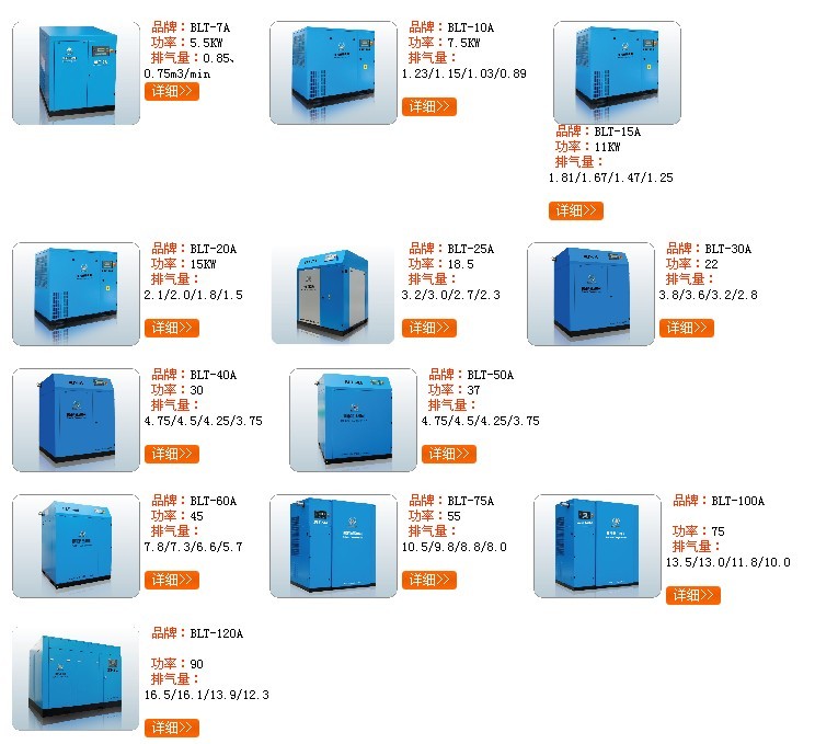 空气压缩机 博莱特空压机的特点 供应 深圳
